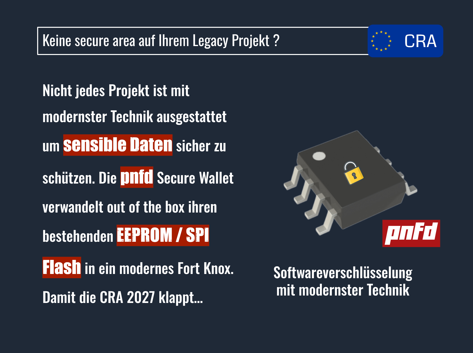 EEPROM secure wallet
